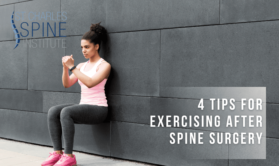 4 Tips For Exercising After Spine Surgery - St. Charles Spine Institue
